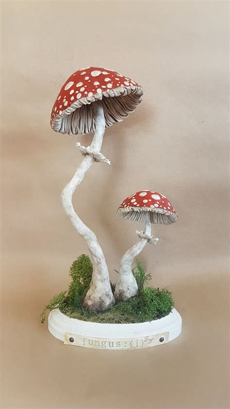 Sold Ooak Large Mushroom Specimen Sculpture Fungus I Faunleyfae