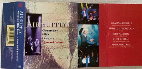 Air Supply Greatest Hits Live Now And Forever 1995 Cassette
