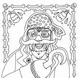 Coloring Pirate Calaca Drunken Colouring Yuccaflatsnm Wenchkin Printable sketch template