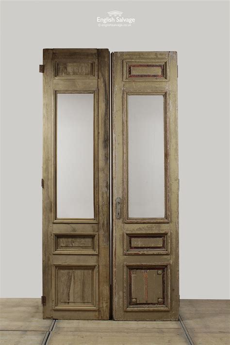 The introduction of the modern composite front if you use different thicknesses of glass on the interior & exterior it will help reduce noise penetration. Reclaimed Old Glazed Pine Double Door