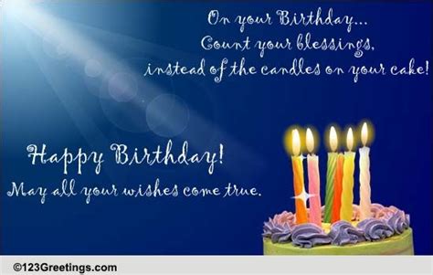 Count Your Birthday Blessings Free Birthday Blessings Ecards 123