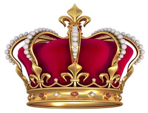 Red Gold Crown With Pearls Png Clipart Picture Crown Png Royal