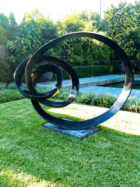 Contemporary Garden Sculpture Evolve Bronze Garden Sculpture Sculptura