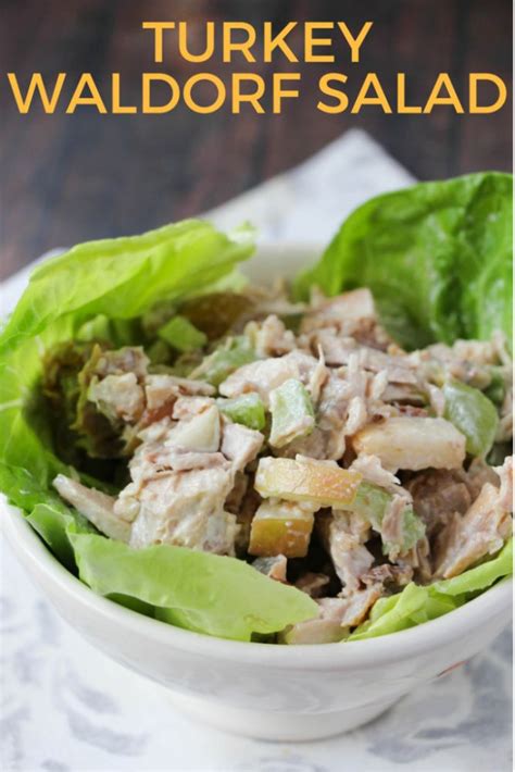 Turkey Waldorf Salad Recipe Soup And Salad Salad Recipes Waldorf