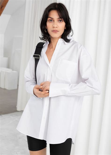 Check spelling or type a new query. Oversized Button Up Shirt - White - Shirts - & Other ...