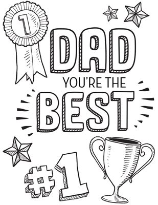Best fathers day coloring page. Pin on Printables