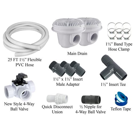 Bottom Drain Kit For Above Ground Pools