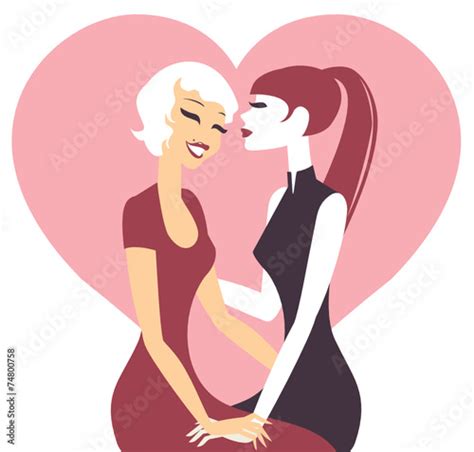 Lesbian Couple In Love Stock Image And Royalty Free Vector Files On