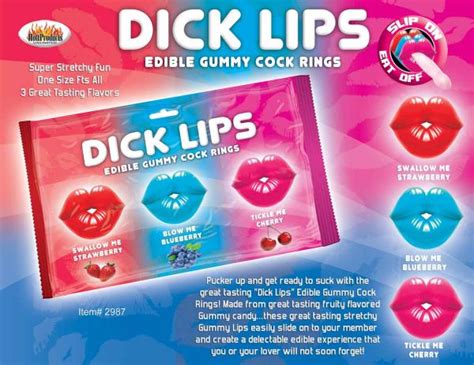 Dick Lips Gummy Cock Rings 3 Pack On Literotica