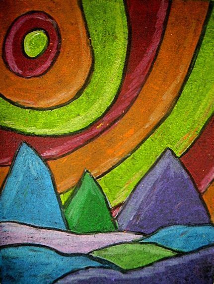 Landscape in Oil Pastel (With images) | Oil pastel landscape, Oil pastel art, Pastel art