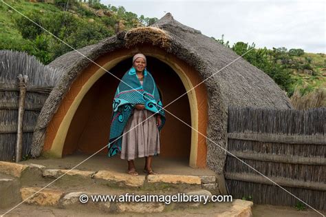 Photos And Pictures Of Sotho Woman In Front Of Hut Basotho Cultural