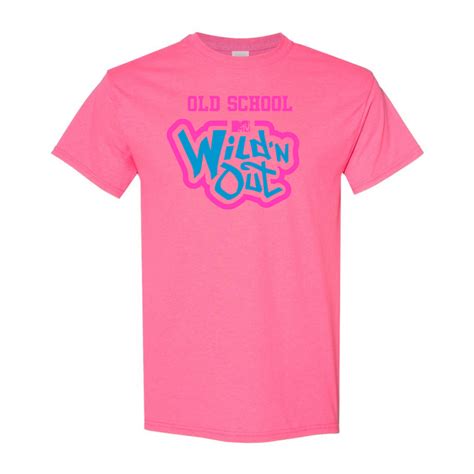 Wild N Out Neon Pink Old School Adult Short Sleeve T Shirt Mtv Shop