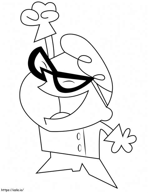 Feliz Dexter para colorir