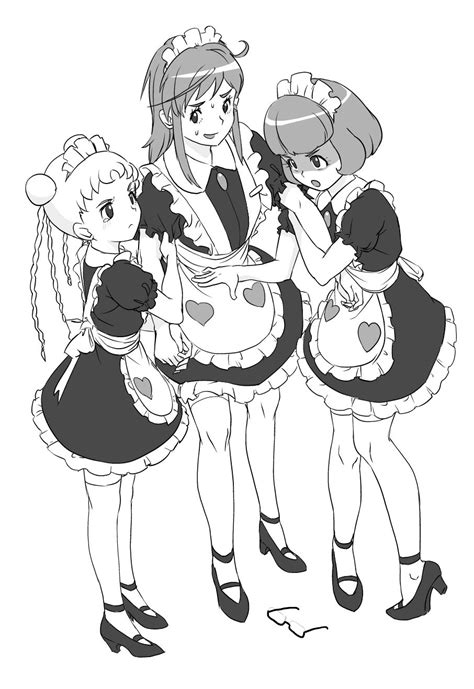Calpara Endou Mami Gruier Serenity Katou Marika Miniskirt Pirates Highres 3girls Angry