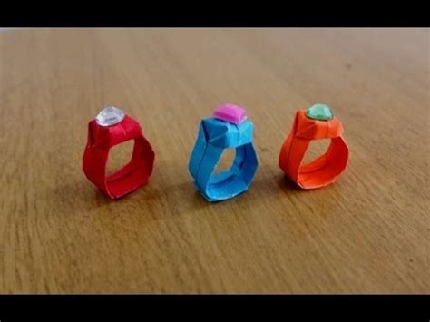 How To Make An Easy Paper Ring Origami Ring Tutorial Step By Step