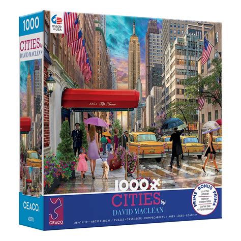 Ceaco David Maclean Cities New York City 1000 Piece Jigsaw