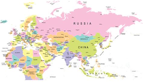 Eurasia Map Illustration Stock Illustration Download Image Now Istock