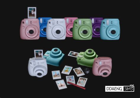 Soulsistersims Ddaeng Sims Ddaengsims Instax Mini 9 Camera Set