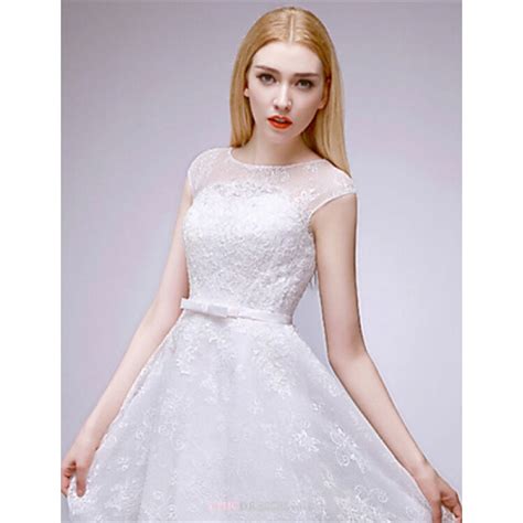 Looking for cheap wedding dress online? A-line Short/Mini Wedding Dress - Bateau Lace,Cheap Uk ...