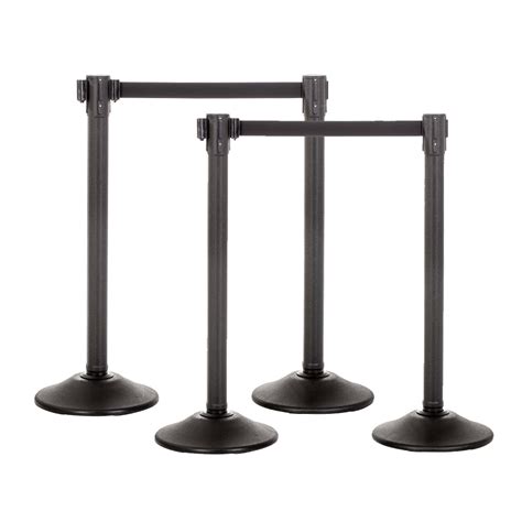 Portable Retractable Crowd Control Stanchions For Endzone Camera Units
