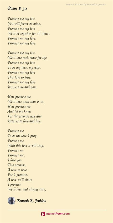 Poem 30 Poem By Kenneth R Jenkins