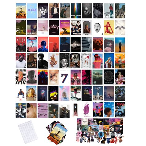 Buy Adzts 110pcs Album Cover S Wall Collage Kit 70 Music Album 40
