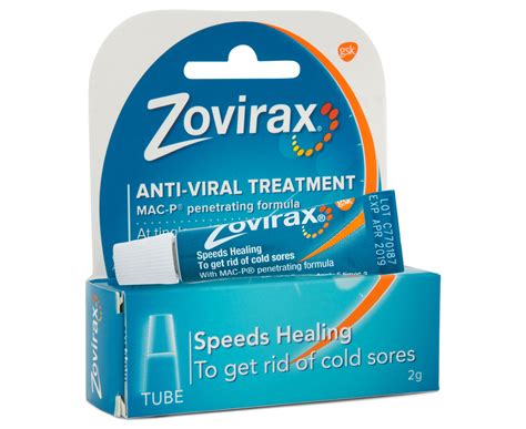 Zovirax Anti Viral Cold Sore Treatment 2g Au