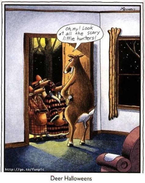 Deer Halloween Far Side Cartoons Far Side Comics Gary