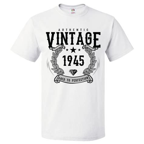 78th Birthday T For 78 Year Old 1945 Aged To Perfection T Shirt T
