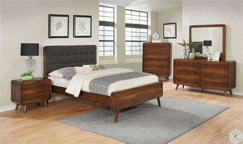 Robyn Dark Walnut Panel Bedroom Set From Coaster Coleman Furniture