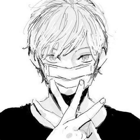It explains how to draw and place the different facial. Anime Boy With Mask | Best anime drawings, Anime boy, Anime