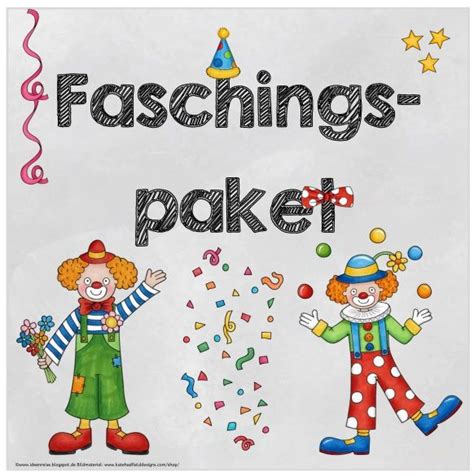 Die kinder sollen fragen und kleine aufträge erlesen und dann umse. Kleines Materialpaket "Fasching/Karneval" Für die ...