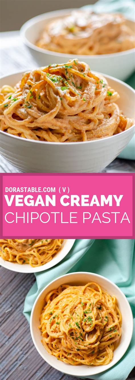 The site may earn a commission on some products. Creamy Vegan Chipotle Pasta | Vegan pasta recipes ...