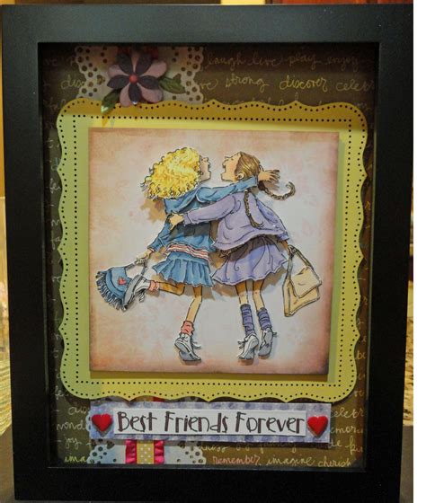 Best Friends Forever Shadow Box | Best friends forever, Cards handmade