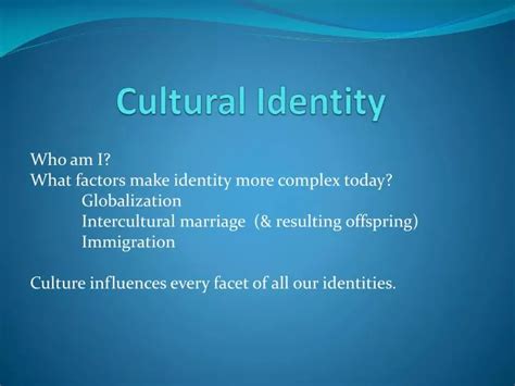 Ppt Cultural Identity Powerpoint Presentation Free Download Id1832302
