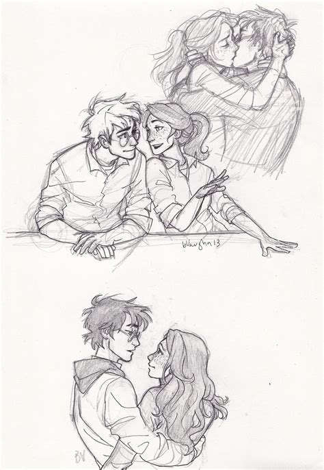 Remember When I Was Obsessed With Harry And Ginny Oh Right I Still Am Harry Potter Drawings