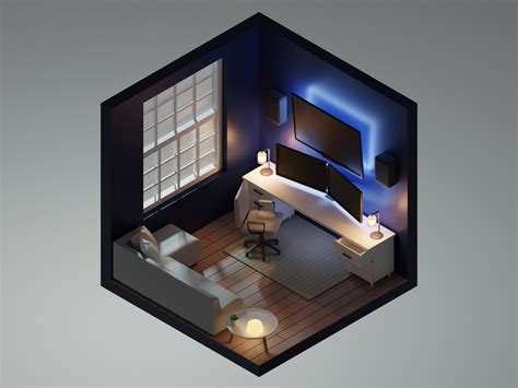 Isometric Home Office Home Office Design Game Room Design Video
