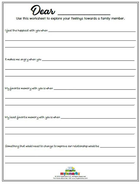 10 Free Therapy Worksheets Worksheets Decoomo