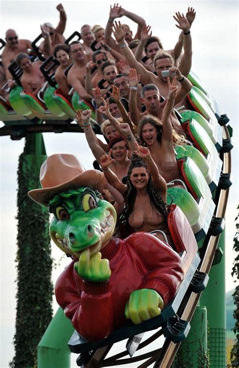 All Aboard The Naked Rollercoaster On Adventure Island
