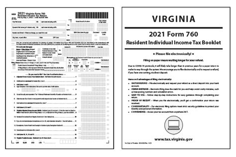 Virginia Tax Forms 2021 Printable State Va 760 Form And Va 760