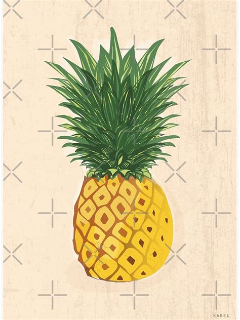 Ananas Poster By Kakel Redbubble