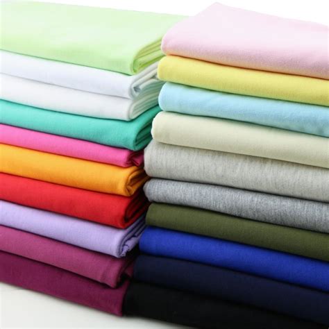 2021 50185cm Baby T Shirt Fabric 100 Cotton Knitted Stretchy Summer