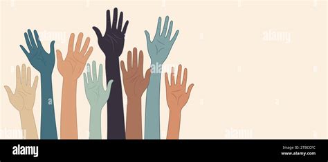 Group Hands Raised Of Diverse Multicultural Peoplepeople Diversity