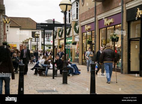 Christmas Shopping Colchester Essex Stock Photo - Alamy