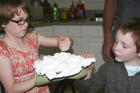 Put the bar of ivory soap on the paper plate inside of the microwave. The children loved watching the bar of ivory soap expand ...