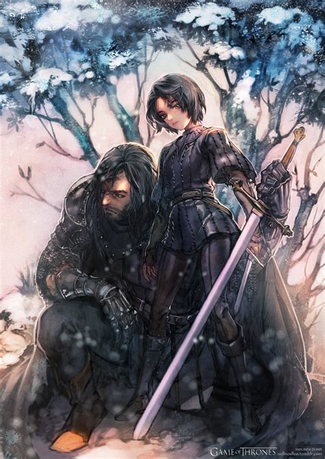 Arya Stark And Sandor Clegane A Song Of Ice And Fire And 1 More Drawn