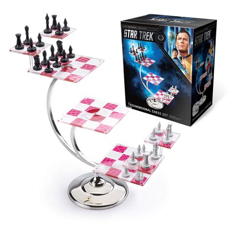 The Noble Collection Star Trek Tri Dimensional Chess Set 32 Highly