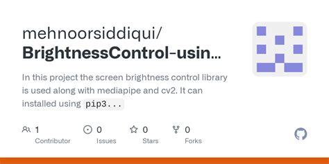 GitHub Mehnoorsiddiqui BrightnessControl Using OpenCV In This