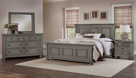 Maybe you would like to learn more about one of these? Reflections Antique Pewter Mansion Bedroom Set from ...
