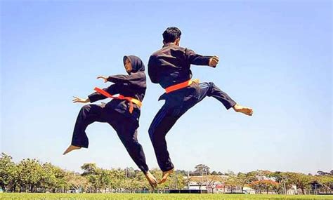 Pukulan depan atau bisa juga disebut pukulan lurus adalah pukulan yang dilakukan dengan lintasan lurus ke depan. 11 Jenis Olahraga Tradisional di Indonesia - Guru Penjaskes